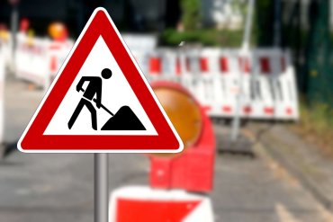 Verkehrszeichen Baustelle