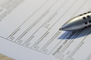 Formular Formular als Beispiel zum Ausfüllen