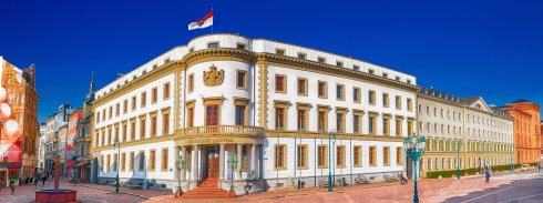 Hessischer Landtag von Wiesbaden, in Hessen vor der Landtagswahl