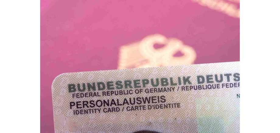 Bild eines Personalausweises in Scheckkartenformat Bild eines Personalausweises in Scheckkartenformat