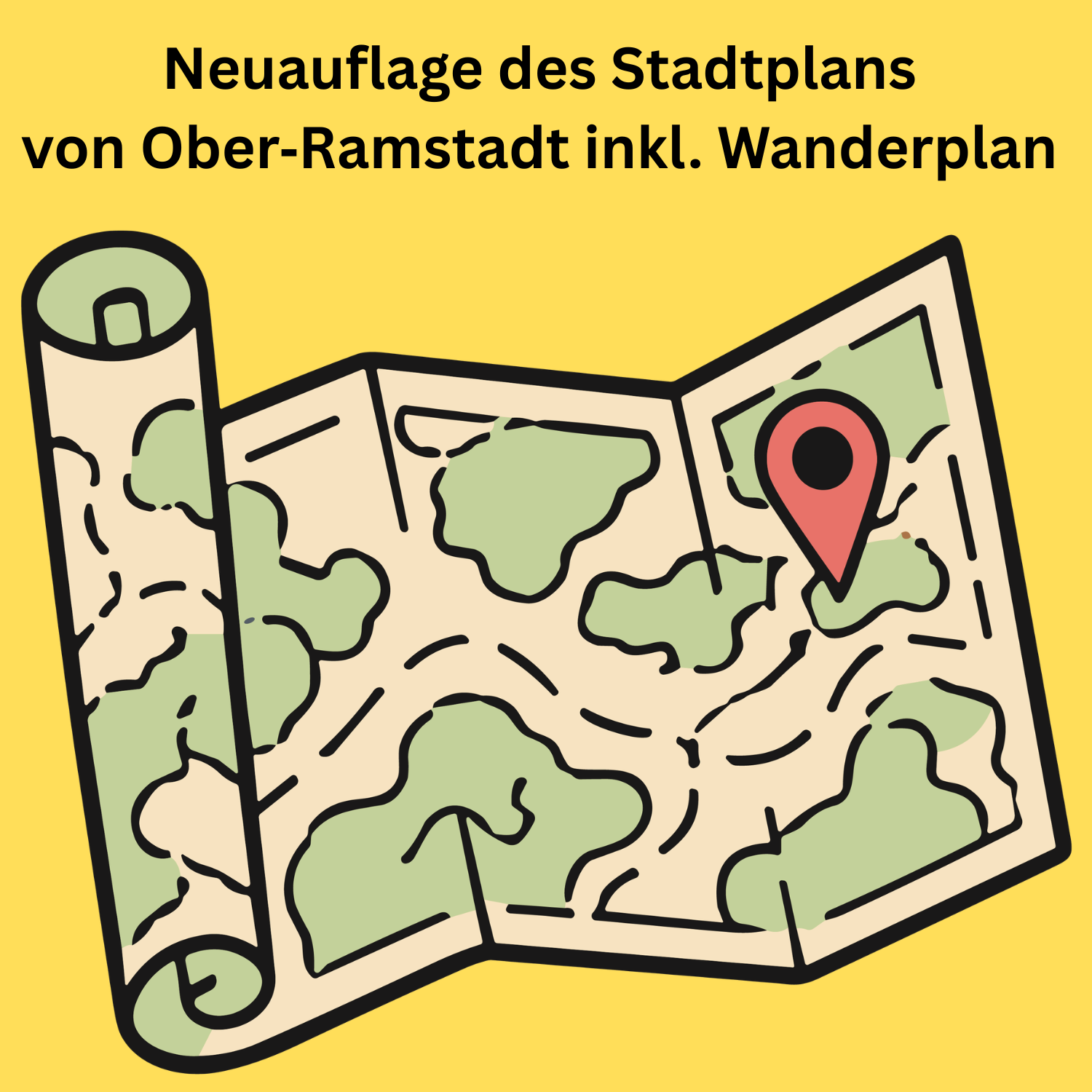 Grafik eines Stadtplans