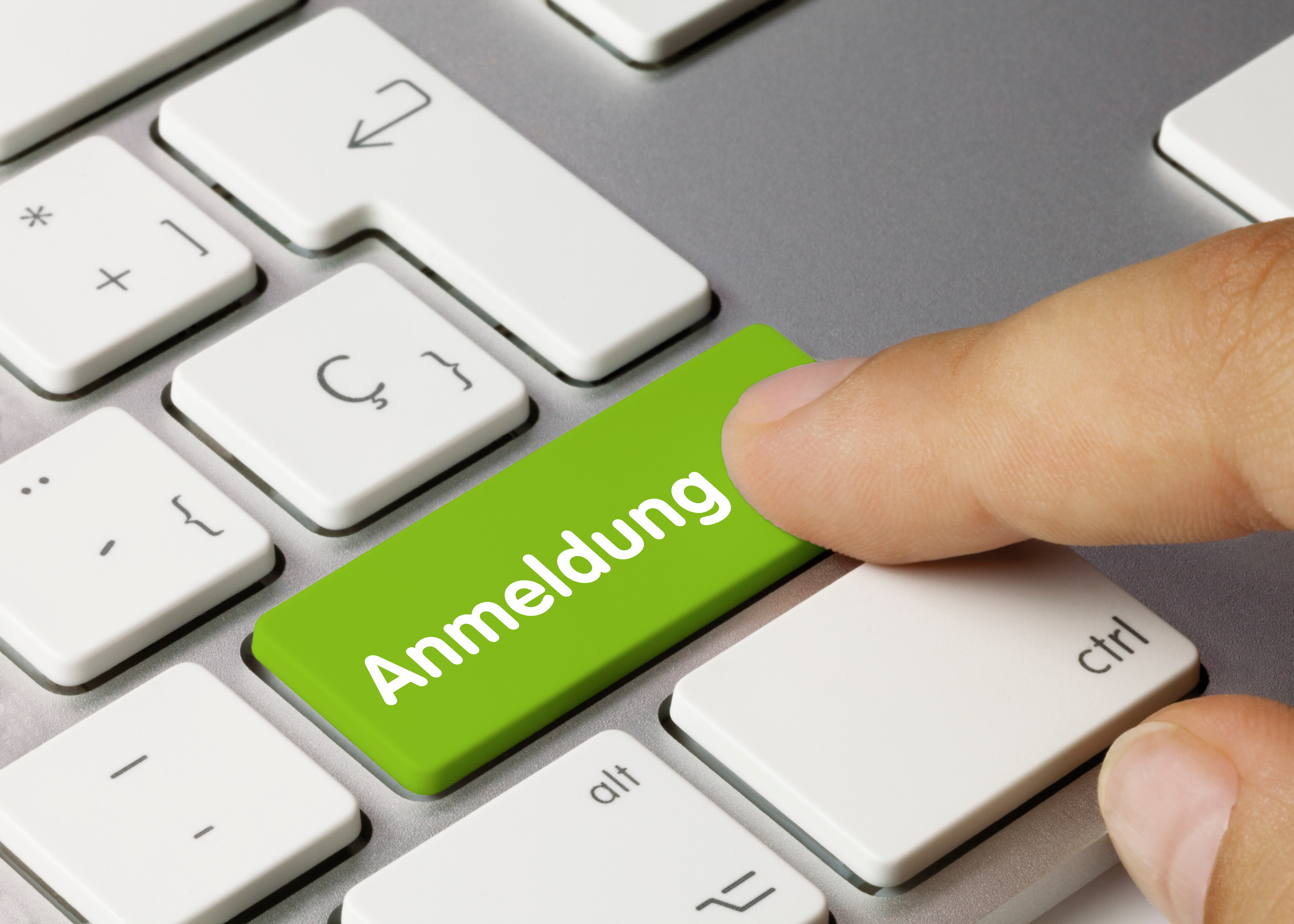 Anmeldung tastatur. Fingher